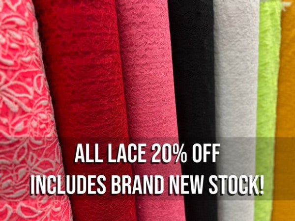 All lace 20% off banner.